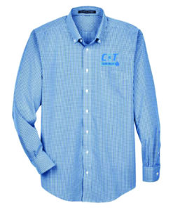 Men's Gingham Check Woven Dress Shirt