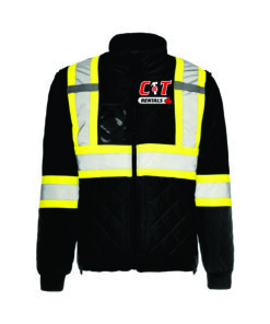 Hi Vis Quilted Freezer Jacket