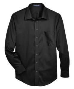 Solid Stretch Twill Woven Dress Shirt
